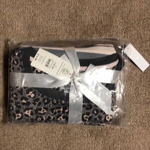 Womens NWT leopard print pajama set size Large 12-14